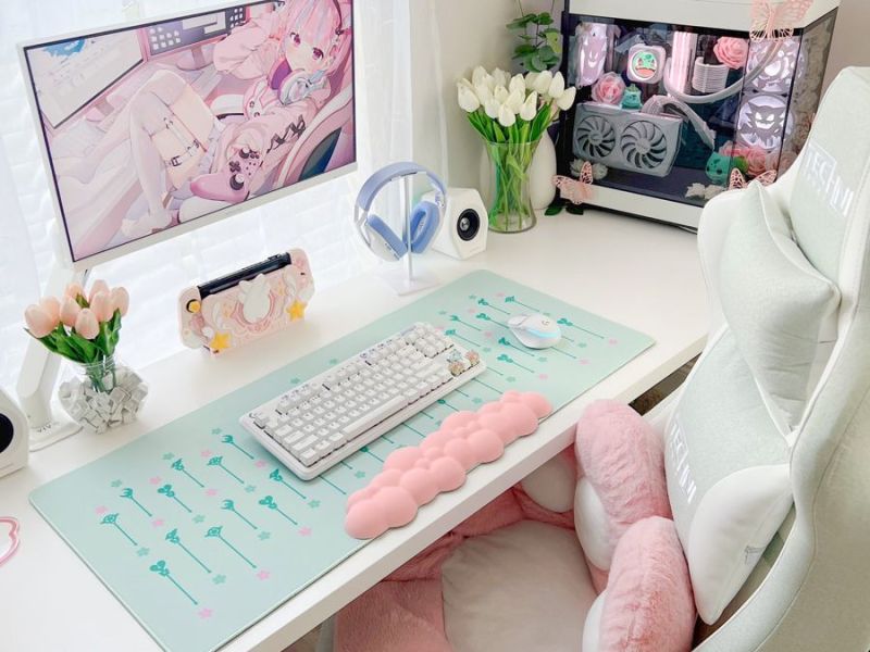 Mint & Pink Gaming&nbsp;Setup