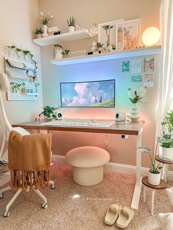 woodland gaming setup