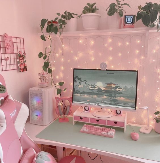 Romantic Pink Gaming&nbsp;Setup
